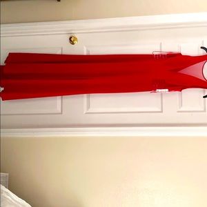 Red formal floorlength dress